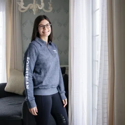 Women Aerion Equestrian Quarter Zip Polo Sweatshirt