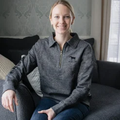 Women Aerion Equestrian Quarter Zip Polo Sweatshirt