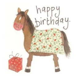 Alex Clark Pony Happy Birthday Card
