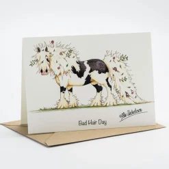 Greenhawk Equestrian Sport Alex Underdown Bad Hair Day Greeting Card