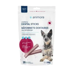 Animora Cranberry Medium Dog Dental Sticks 280 g