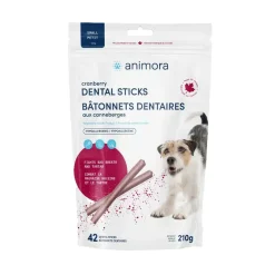 Animora Cranberry Small Dog Dental Sticks 210 g