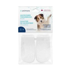 Animora Microfiber Pet Fingerbrush - 2 Pack