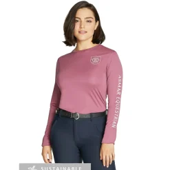 Women Asmar Equestrian Sustainable Long Sleeve Logo Tee