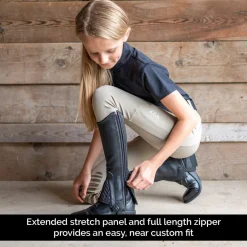 Kids Auken FitMe Aspire Leather Half Chaps - Kids'