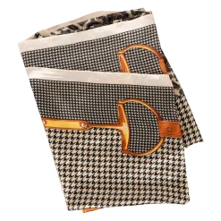 AWST International AWST Acrylic Cashmere Snaffle Bit & Houndstooth Scarf