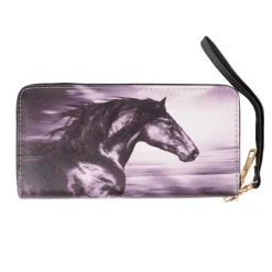 AWST International AWST Horse Zippered Wallet W/ Wristlet