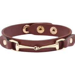 AWST International AWST Vegan Leather Snaffle Bit Bracelet