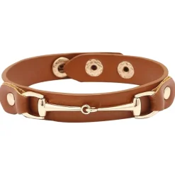 AWST International AWST Vegan Leather Snaffle Bit Bracelet