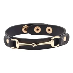 AWST International AWST Vegan Leather Snaffle Bit Bracelet