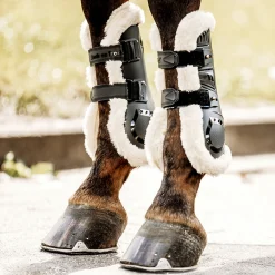 Back on Track Airflow Tendon Boots W/ Faux Fur