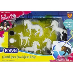 Breyer Stablemates Horse Crazy Breeds Paint & Play