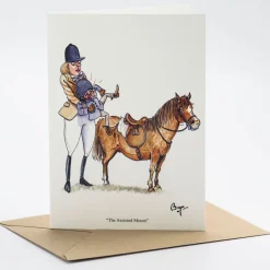 Greenhawk Equestrian Sport Bryn Parry The Assisted Mount Greeting Card