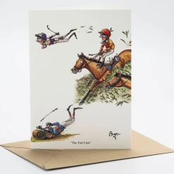 Greenhawk Equestrian Sport Bryn Parry The Turf Club Greeting Card