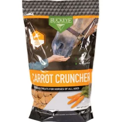 Buckeye Nutrition All Natural No Sugar Added Carrot Crunchers Horse Treats 1.8 kg