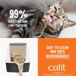 Catit Go Natural Pea Husk Vanilla Cat Litter 14 L