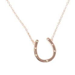 Cinto x Kelly Herd Rose Gold Horseshoe Pendant Necklace