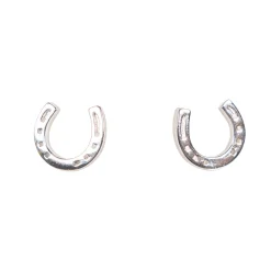 Cinto x Kelly Herd Silver Horseshoe Pendant Earrings