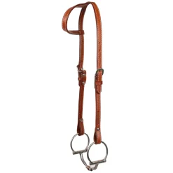 Copper Canyon Finished Leather One Ear Headstall W/ Chicago Screws