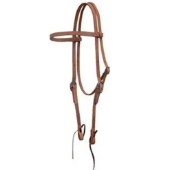 Copper Canyon Harness Leather Browband Headstall W/ Ties