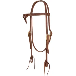 Copper Canyon Harness Leather Futurity Knot Headstall W/ Ties
