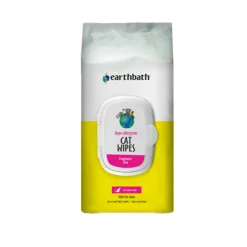 Earthbath Natural Pet Care Earthbath Hypoallergenic Cat Fragrance Free Grooming Wipes - 100 Count