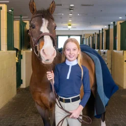 Kids Elation Platinum Sicily Perforated Long Sleeve Show Shirt - Kids'