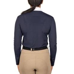 Elation Platinum Sicily Perforated Long Sleeve Show Shirt