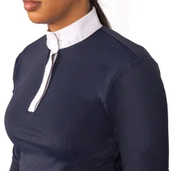 Elation Platinum Sicily Perforated Long Sleeve Show Shirt