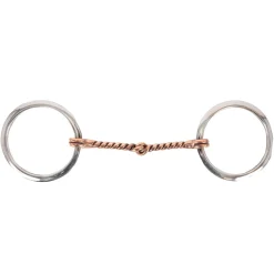 EvoEq Flat Ring Copper Twisted Mouth Bit