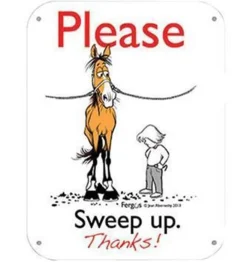 Fergus The Horse Fergus Sweep Up Barn Sign
