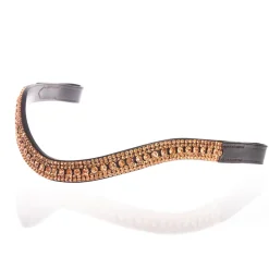 Flexible Fit Equestrian FFE Rose Gold Princess Wave Dressage Snaffle Bridle