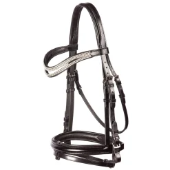 Flexible Fit Equestrian FFE Split Wave Dressage Snaffle Bridle