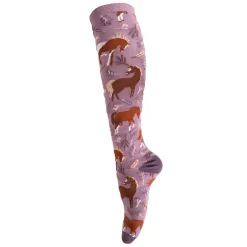 Four White Socks Cheeky Chestnuts Knee High Socks