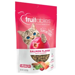 Fruitables Pet Fruitables Wildly Natural Salmon & Cranberry Crunchy Cat Treats 70 g
