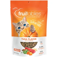 Fruitables Pet Fruitables Wildly Natural Tuna & Pumpkin Crunchy Cat Treats 70 g
