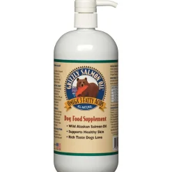 Grizzly Pet Products Grizzly Salmon Oil Pump Bottle Pet Supplement 473 mL