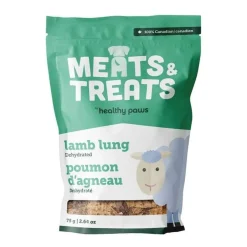 Healthy Paws Meats & Treats Dehydrated Lamb Lung 75 g