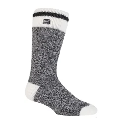 Heat Holders Lite Bunting Cream Block Twist Crew Socks - Men's