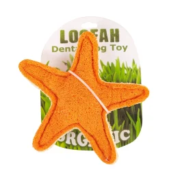 Greenhawk Equestrian Sport Hip Doggie Starfish Organic Loofah Dental Dog Toy