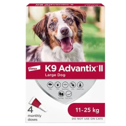 K9 Advantix II Flea & Tick Treatment for Dogs 11 to 25 kg - 4 Doses