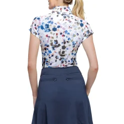 Women Kastel Denmark Cap Sleeve Print Shirt