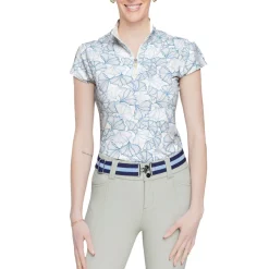 Women Kastel Denmark Cap Sleeve Print Shirt