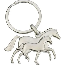 Kelley & Co . Mare & Foal Keychain
