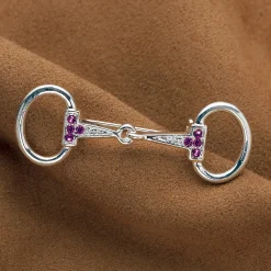 Kelley & Co . Small Rhinestone Snaffle Bit Stock Pin