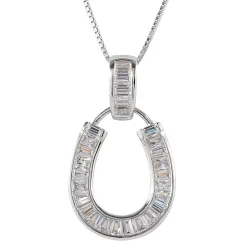 Kelly Herd Baguette Horseshoe Necklace