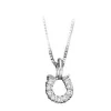 Kelly Herd Clear Baby Horseshoe Pendant
