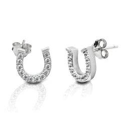 Kelly Herd Pavé Horseshoe Earrings