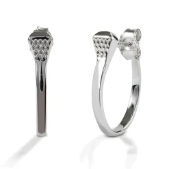 Kelly Herd Post Back Nail Hoop Earrings