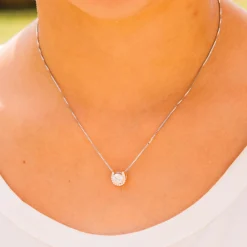 Kelly Herd Rose Gold Plated Horseshoe Necklace